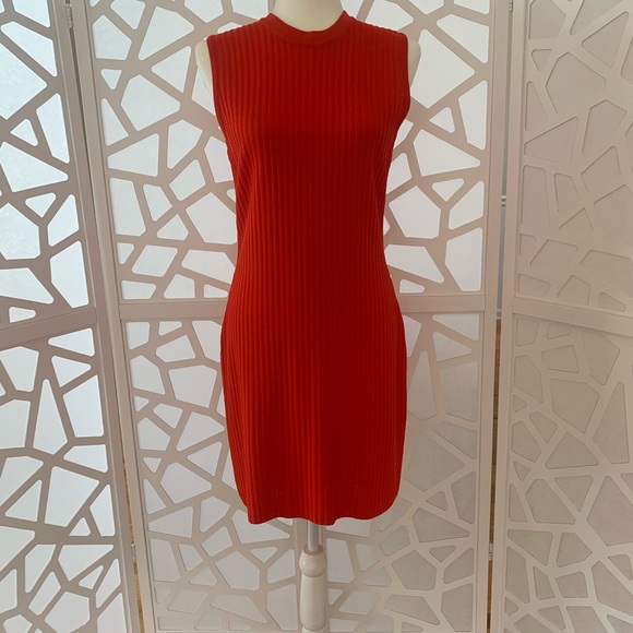 St. John Collection by Marie Gray.  Ribbed stitch dress, jacket and belt Size 4 - Picture 3 of 6